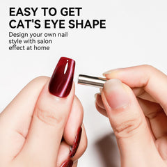 Bevimee gel Cat Eye, textura brillante con alta cobertura para uñas vibrantes.