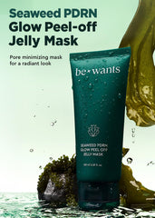 BE+WANTS Mascarilla de algas PDRN, textura gelatinosa facilita la aplicación suave