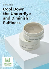 BE+WANTS bewants patches deliver instant cooling for tired eyes.