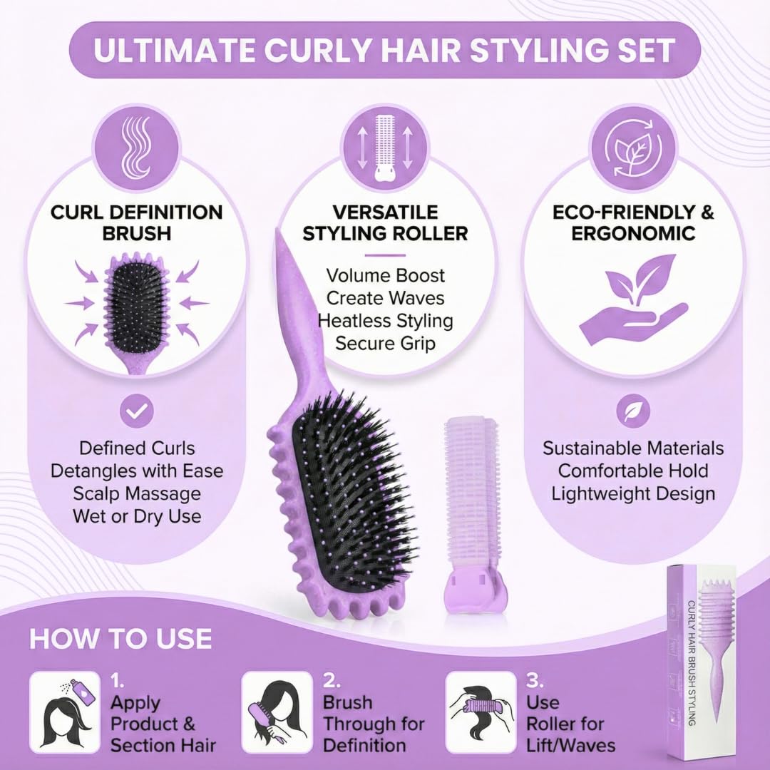Bewelio cepillo con diseño de ranuras suaves para recoger el cabello.