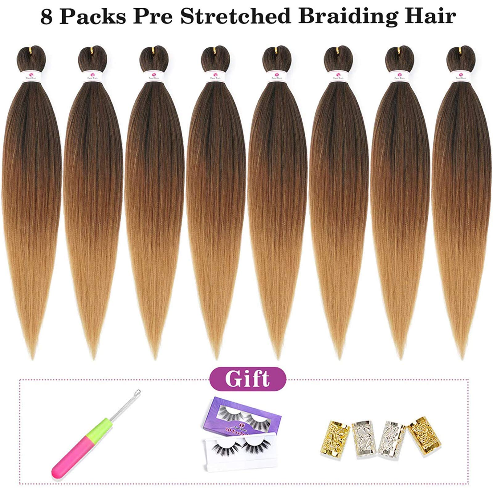 Beyond Beauty ombre braids 26in in 1B-30-27 for smooth, seamless color blend.