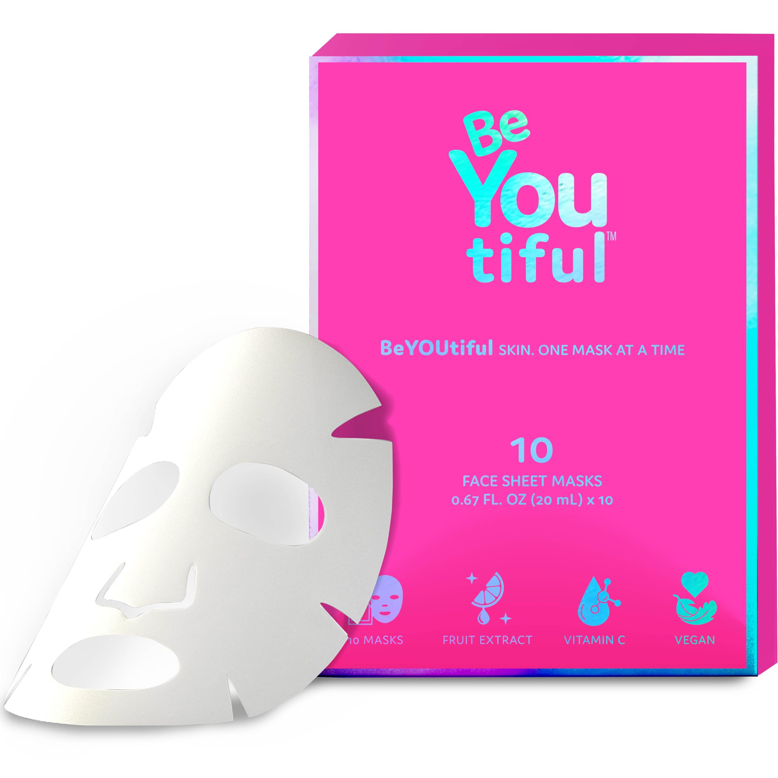 BeYoutiful: diez mascarillas faciales en caja-regalo para mimo diario