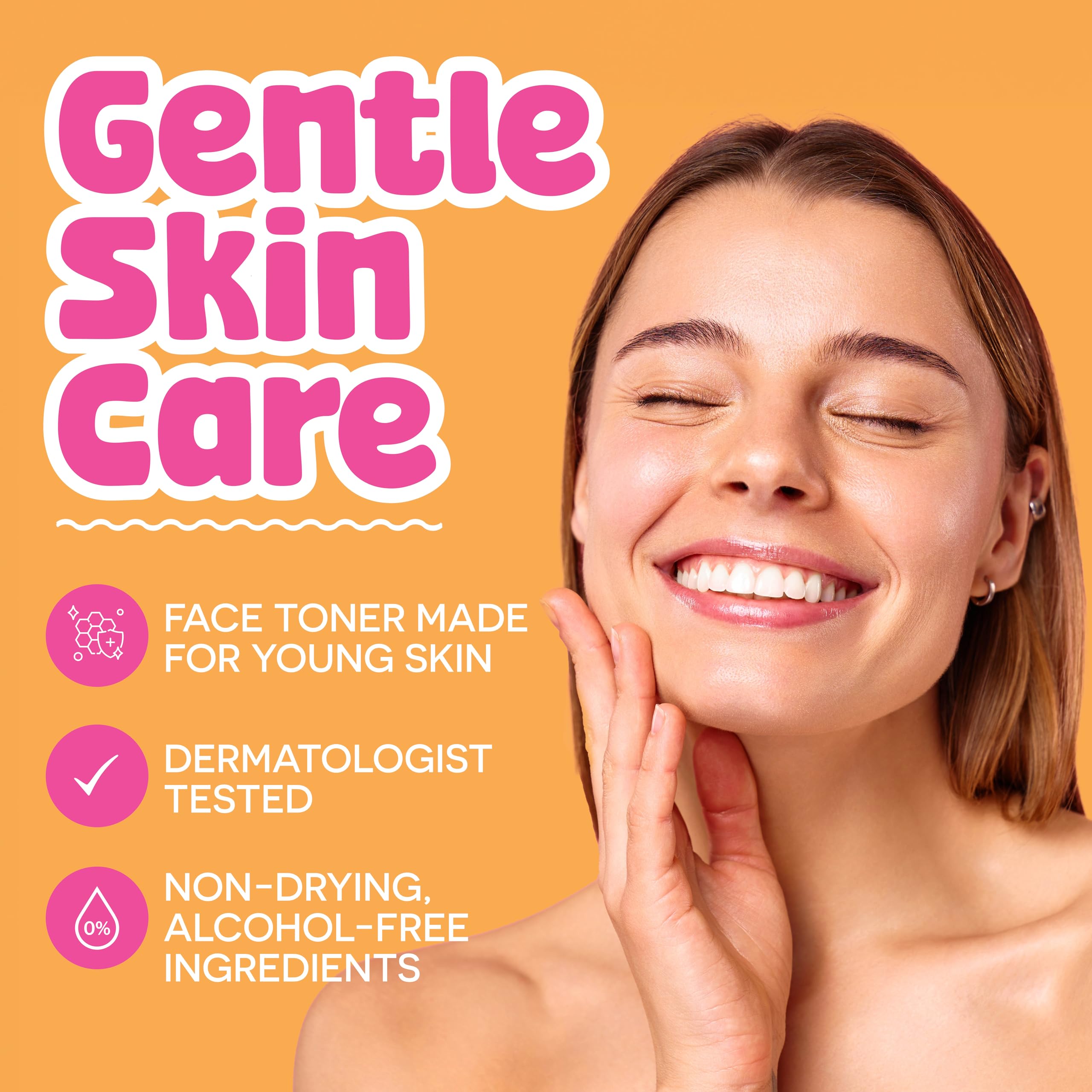 BeYoutiful Tónico Clarificador Facial aplicacion suave en la cara para equilibrio del pH.