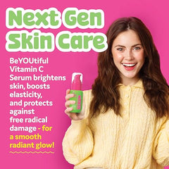 BeYoutiful Vitamina C Serum: aplicación fácil para piel fresca.