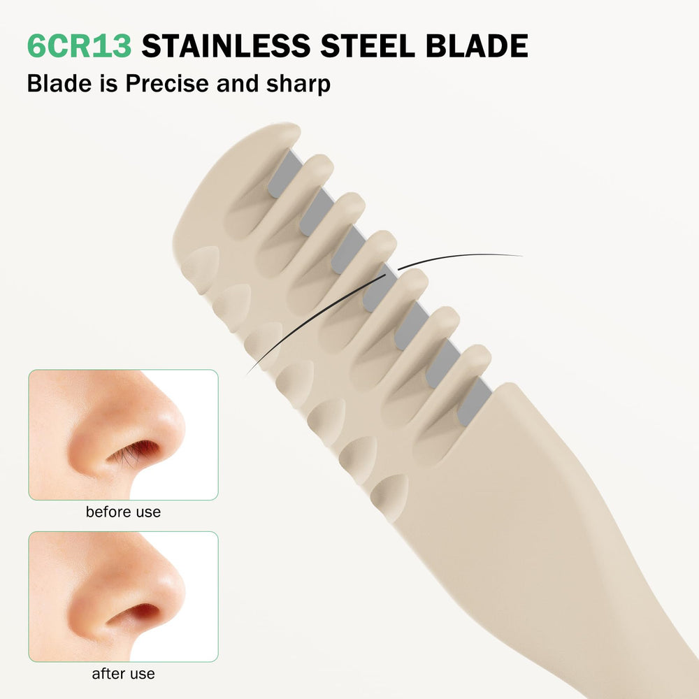 BEZOX recortador nasal manual: diseño portátil, sin cables, perfecto para viaje
