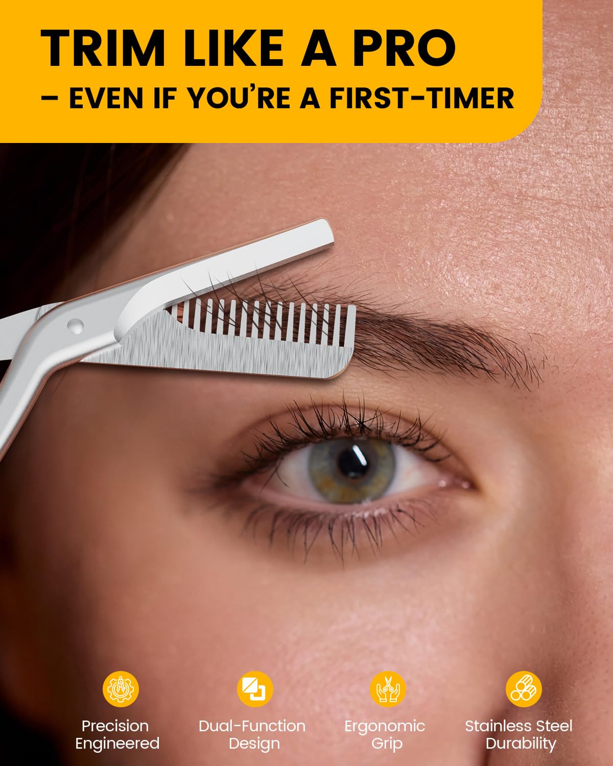 BEZOX blades close-up highlighting sharp stainless steel for clean trims.