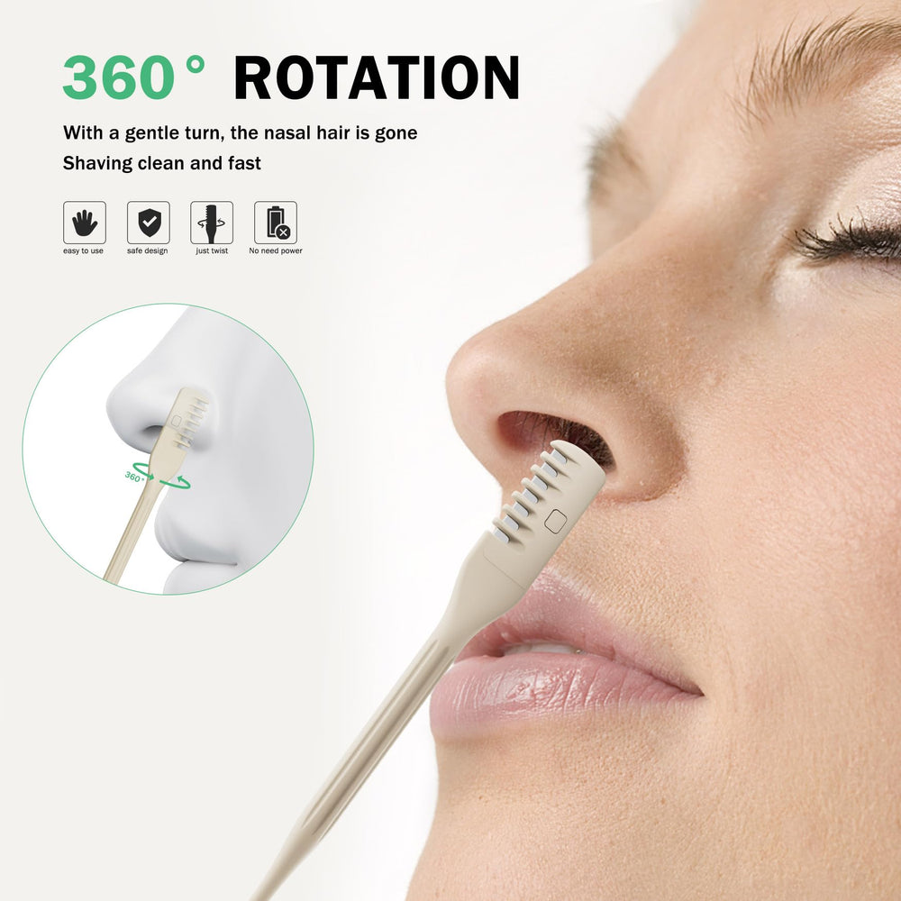 BEZOX recortador nasal manual: hojas de acero inoxidable para corte preciso
