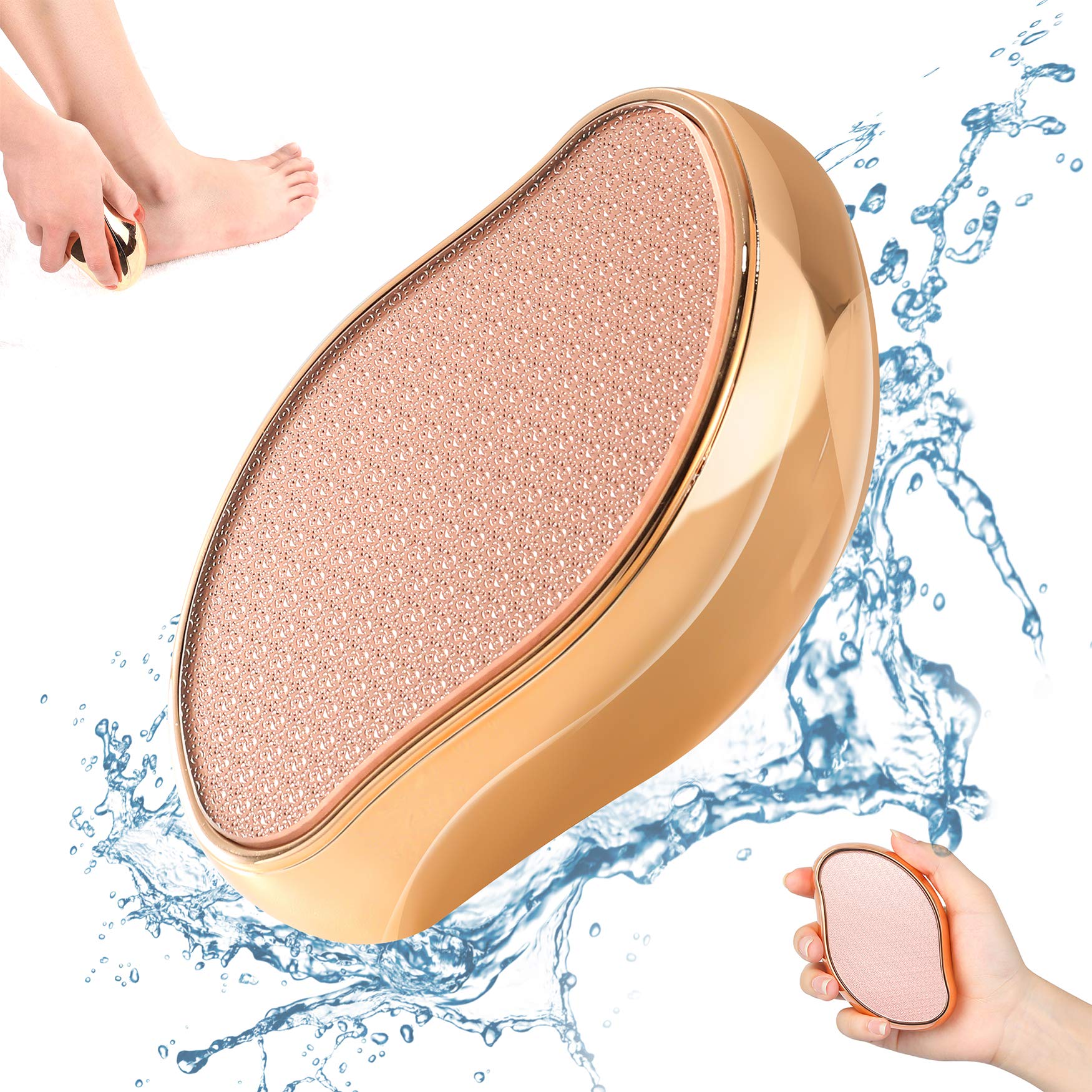 BEZOX lima-pie-cristal-portatil: ideal para pedicura en viaje.