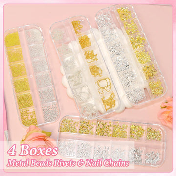 Bezztito chain nail art accents create bold, connected designs