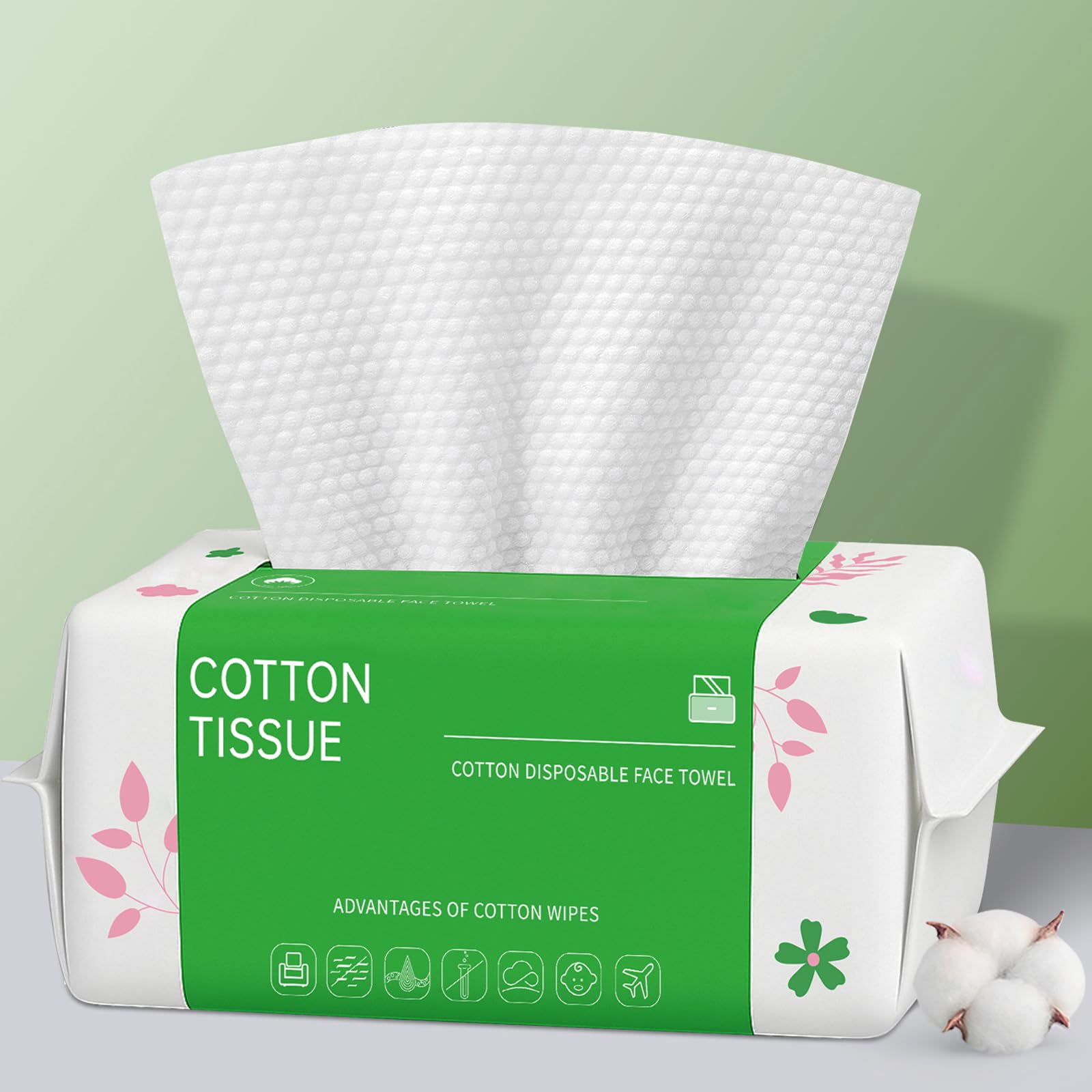 BFHKXW toallas faciales desechables 100 hojas para limpieza suave sin pelusa.