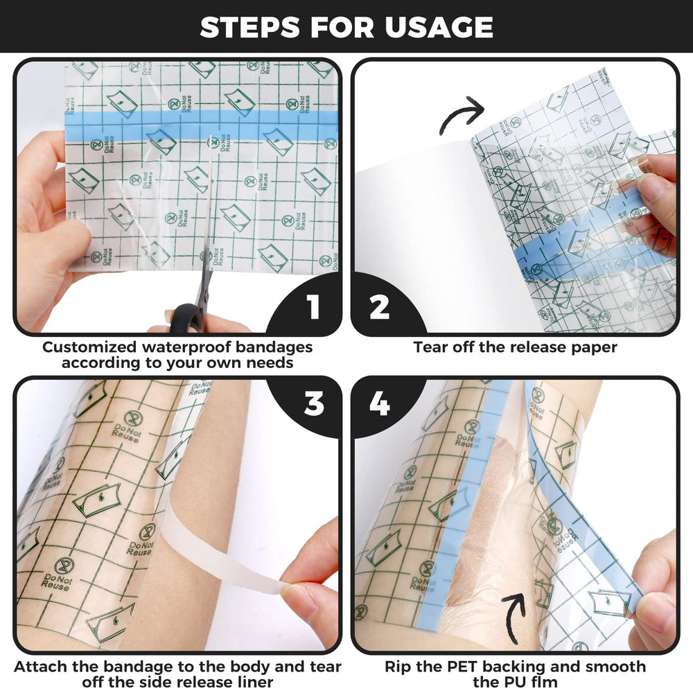 BFONS curita tatuaje resistente al agua, ideal para duchas y baños