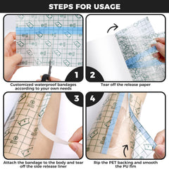 BFONS curita tatuaje resistente al agua, ideal para duchas y baños