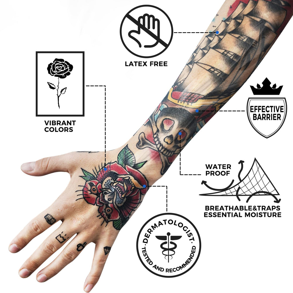 BFONS curita tatuaje sin látex, cuidado seguro para piel sensible