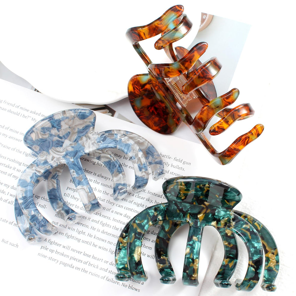 Bgffuy pinza pulpo grande multicolor, versátil para diferentes estilos y usos.