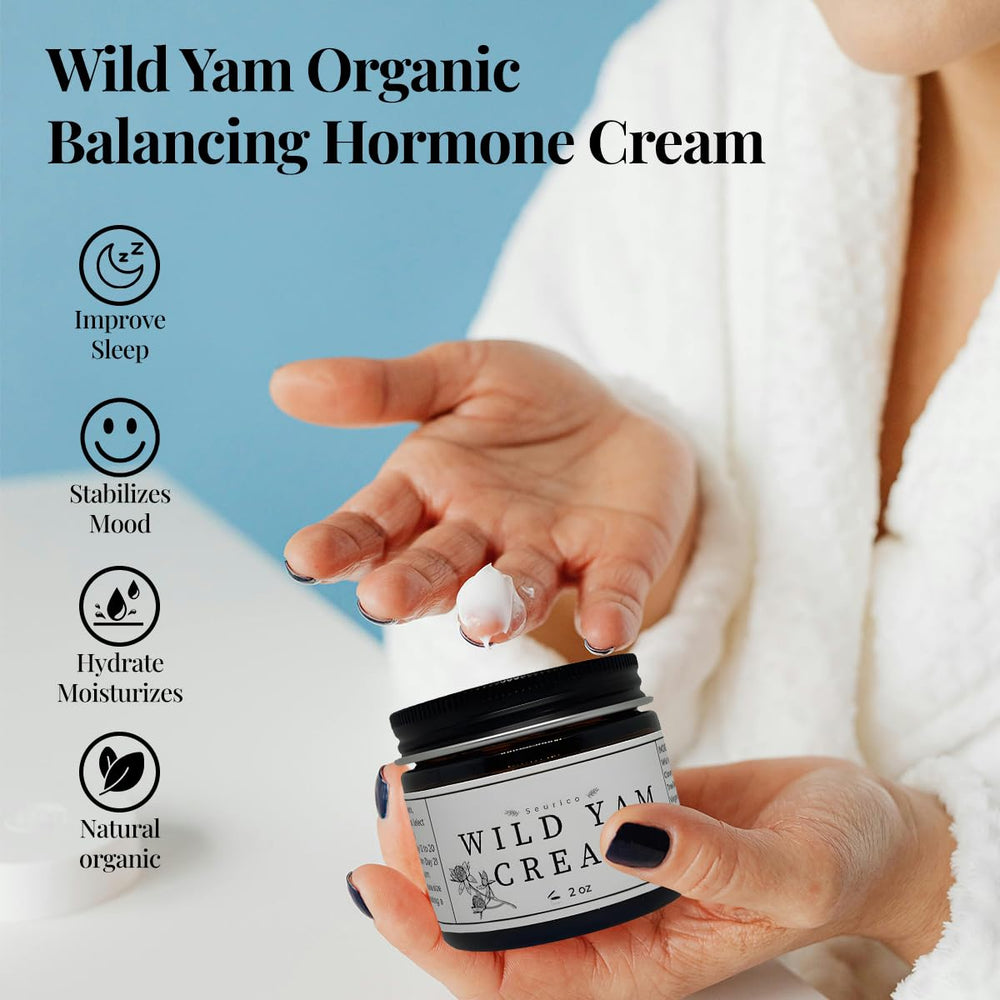 BGYVNU Crema Yam Salvaje, aplicación en mano para aliviar cambios de ánimo.