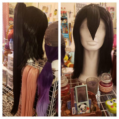 La cabeza maniquí de espuma blanca de BHD Beauty, vista lateral, perfecta para practicar estilos.