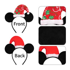 Gorro Santa orejas ratón de bianbaistar, combina purpurina y suavidad para fiestas