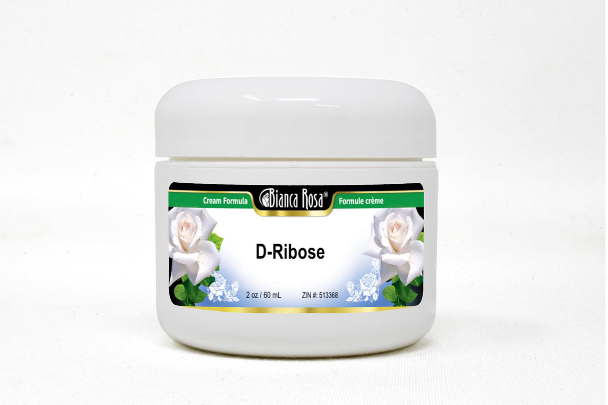 Bianca Rosa D-Ribosa crema 2 oz en envase compacto para hidratación diaria.