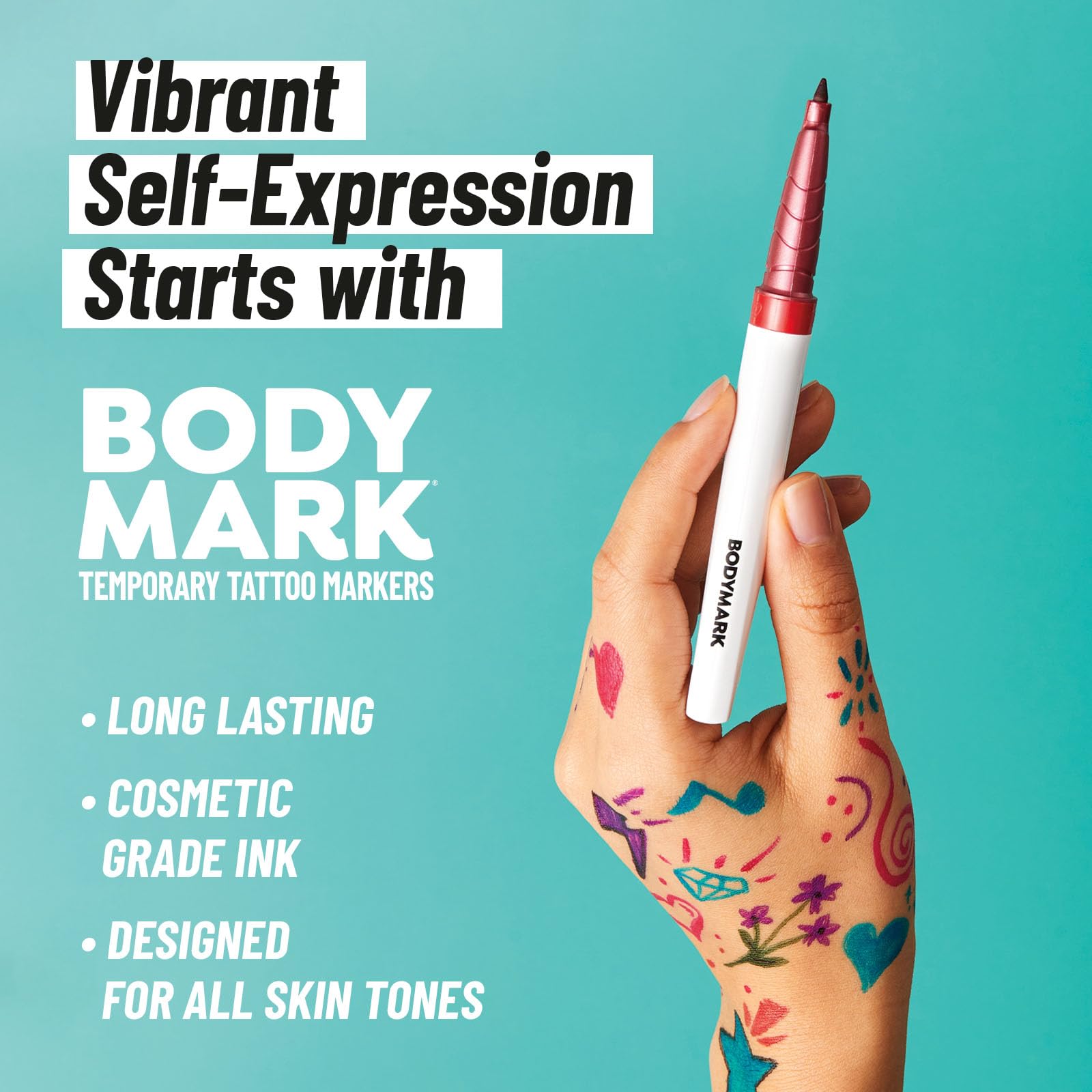 BIC BodyMark utilisation lors d’événements: look éphémère pour fêtes