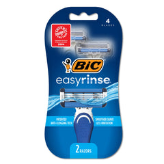 BIC EasyRinse con 4 hojas para un afeitado cercano y suave
