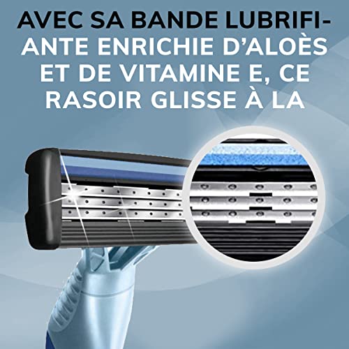 BIC Flex 3 Titanium: banda de aloe vera y vitamina E para deslizamiento agradable