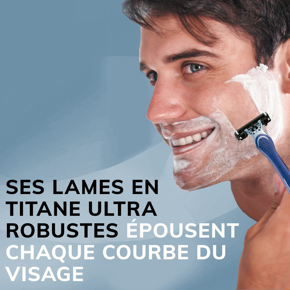 BIC Flex 3 Titanium: paquete con 4 maquinillas listas para usar