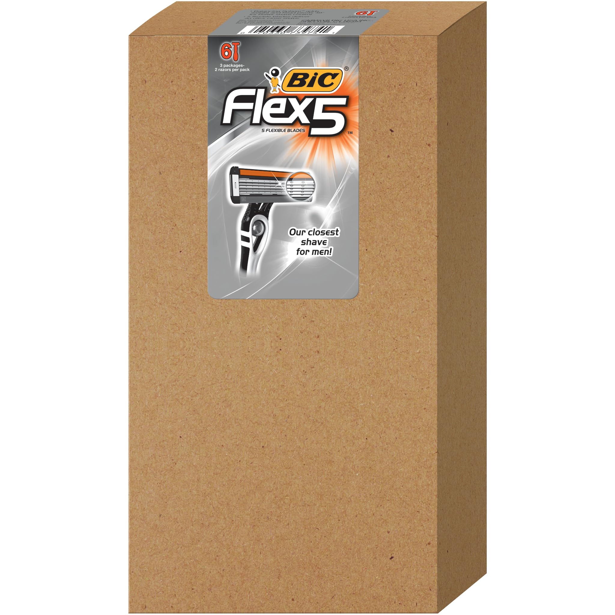 BIC Flex 5 Sensitive: dos maquinillas en caja para afeitado cómodo en casa