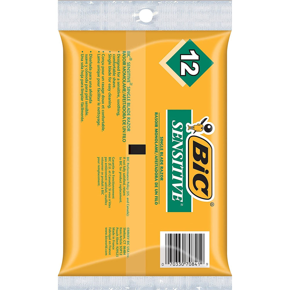 Afeitadora Bic con mango ligero para control cómodo durante el afeitado.