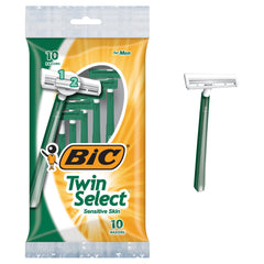 Maquinilla BIC Twin Select en estuche de 3x10 para afeitado práctico