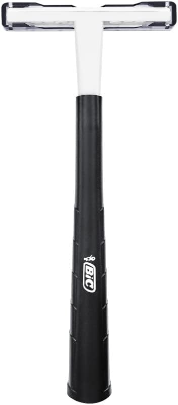 Bic Metal, mango estriado largo para mejor control.