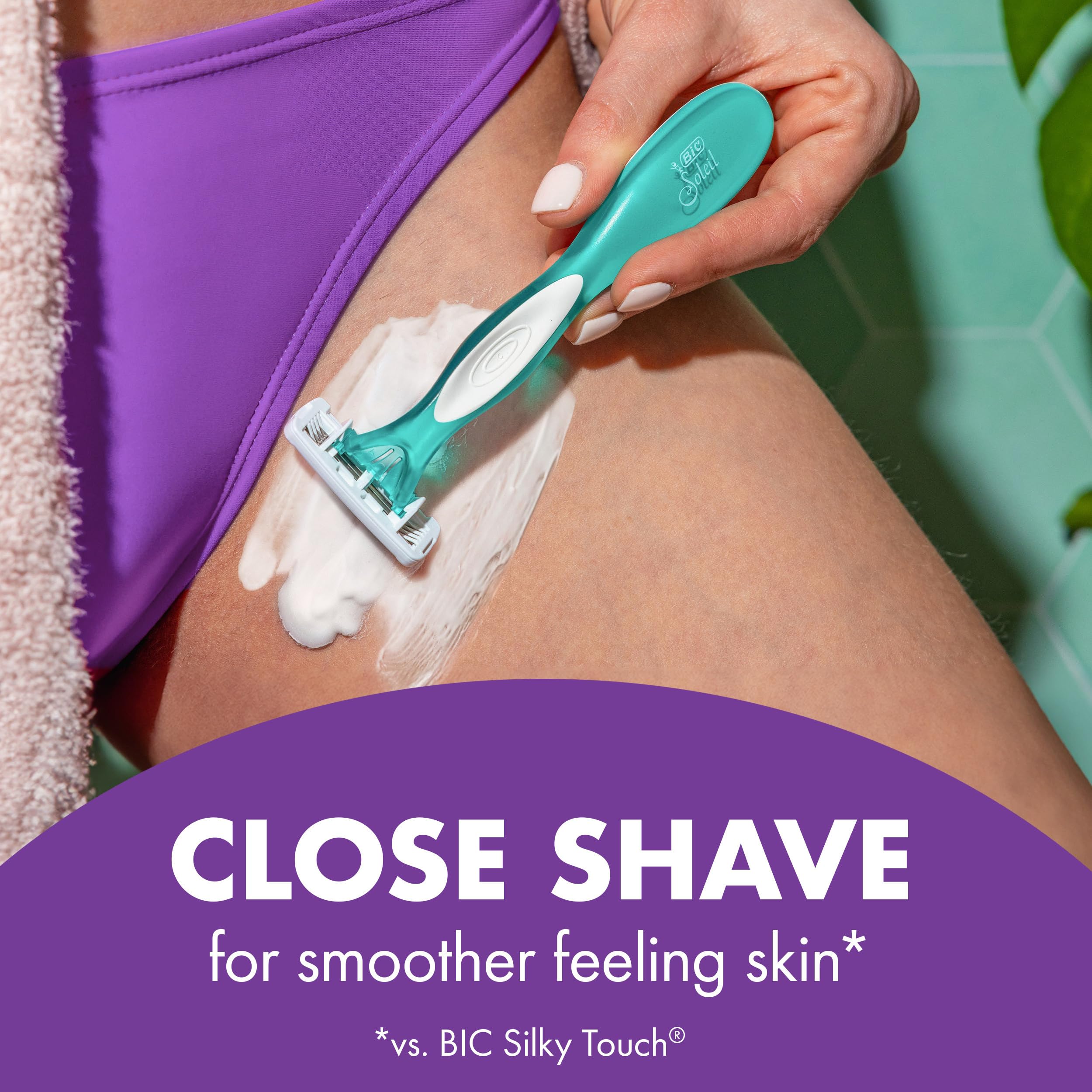Piernas suaves tras el afeitado con BIC Soleil 4 Escape