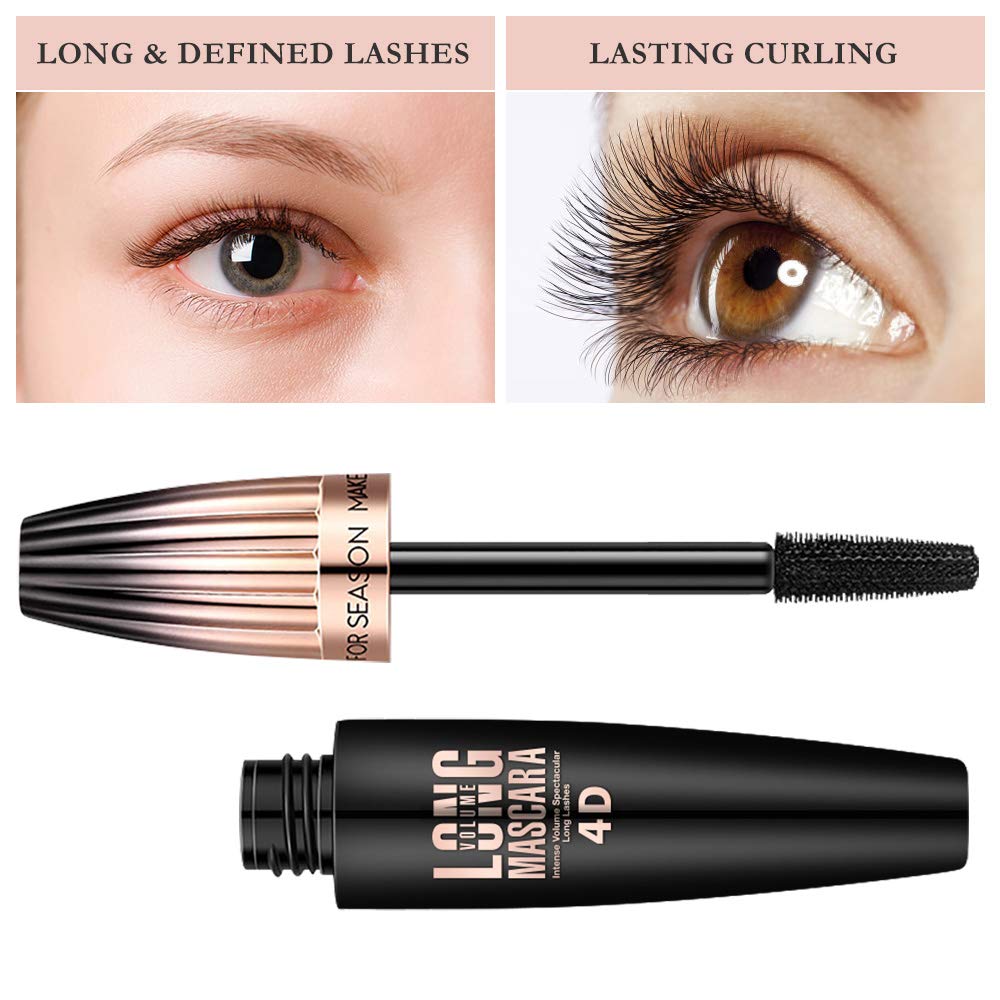 Bieyoc Mascara 4D Seda: aplicador curvado facilita la aplicación y definición.