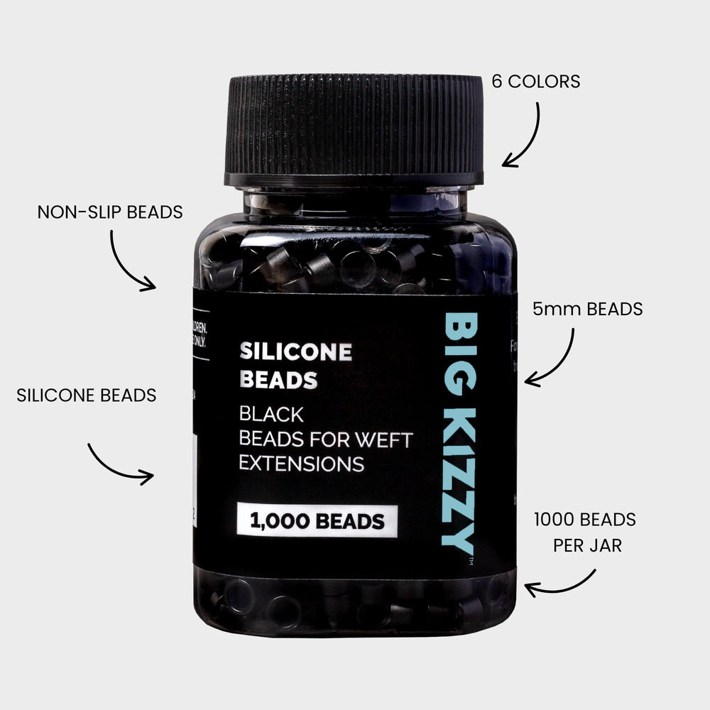 Silicona negra en microlinks Big Kizzy para una aplicación discreta