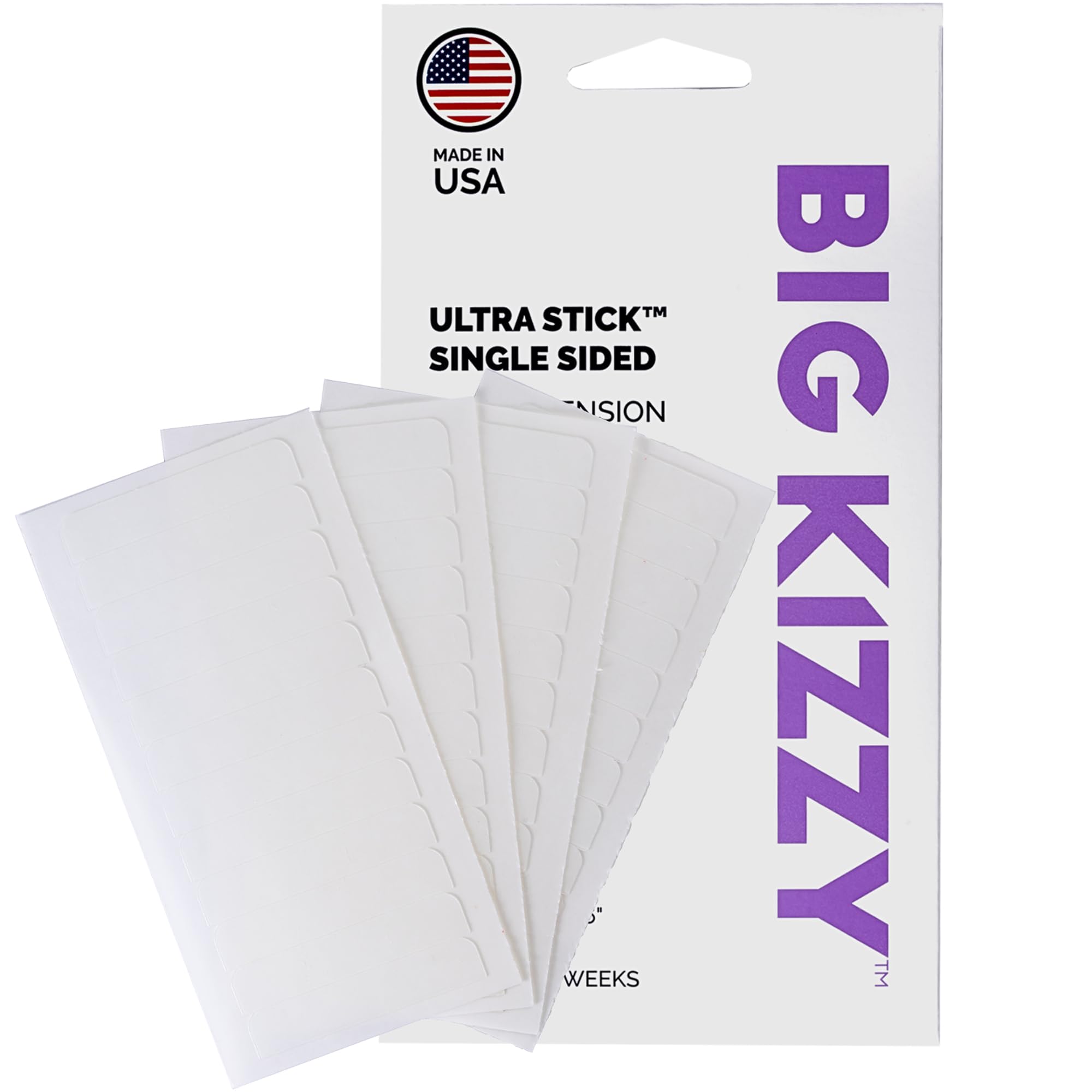 Big Kizzy Ultra Stick: tapa de un solo lado para extensiones, sujeción segura