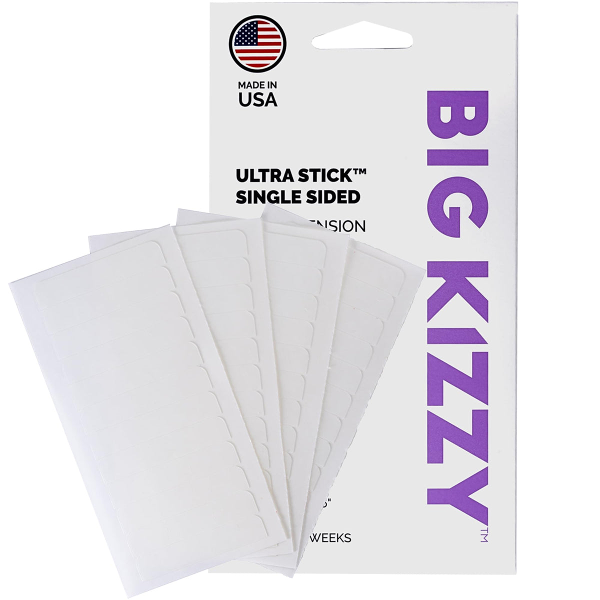Big Kizzy Ultra Stick: tapa de un solo lado para extensiones, sujeción segura