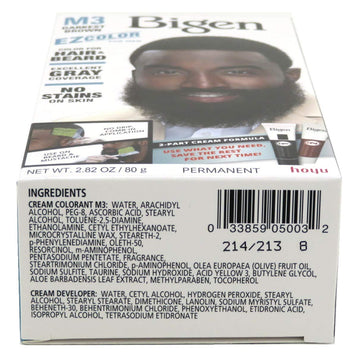 Aplicación suave y uniforme para cabello y barba con Bigen EZ Color.