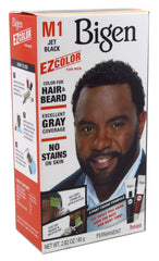 Bigen Ez Color para hombres, kit negro azabache, imagen de empaque para comenzar el cambio.