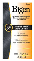 Bigen polvo permanente #59 Oriental Negro para color intenso y duradero
