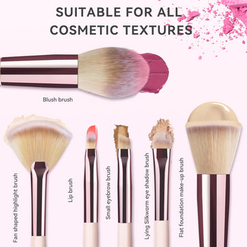 BIKCANP brochas sintéticas suaves aptas para piel sensible y look natural