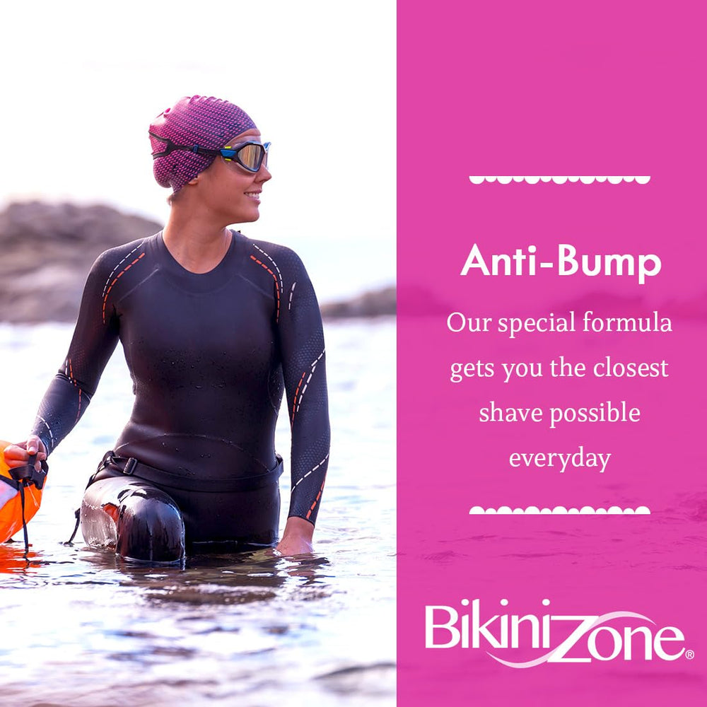 Aplicación precisa en la zona bikini para afeitado cómodo con Bikini Zone
