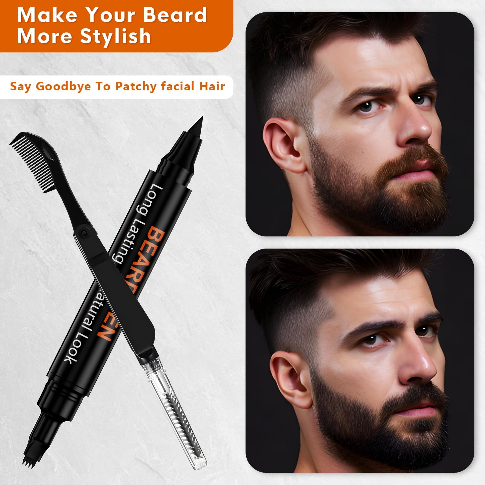BIKTIC delineado de barba con cabeza de cuatro puntas para precisión.
