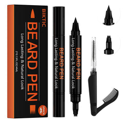 BIKTIC lápiz para barba con dos puntas para definir contornos con precisión.