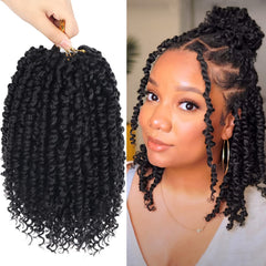Bileaf Pasión Twist ganchillo 10 pulgadas, 8 paquetes para looks diarios y rápidos.