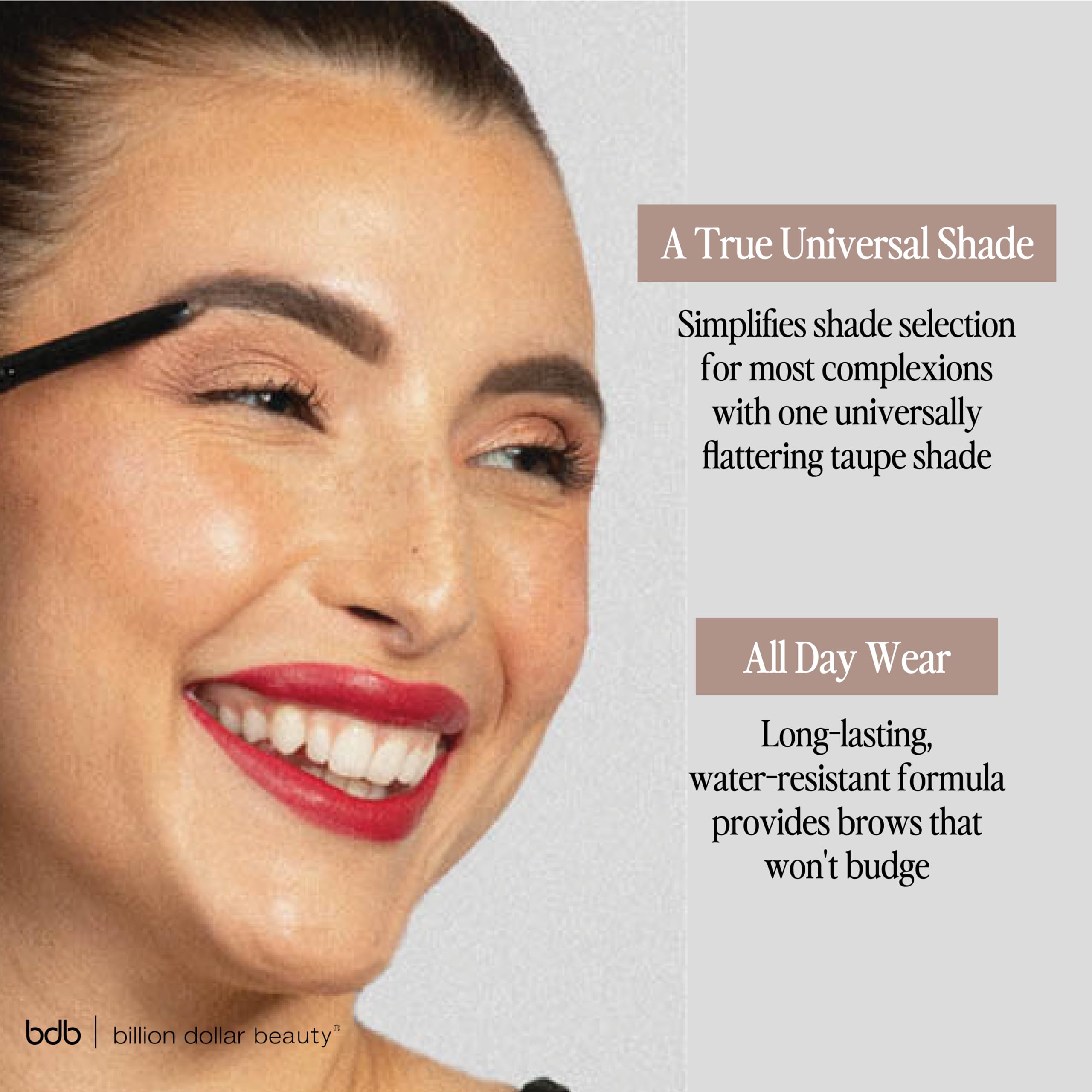 Billion Dollar Brows resistente al agua para looks duraderos
