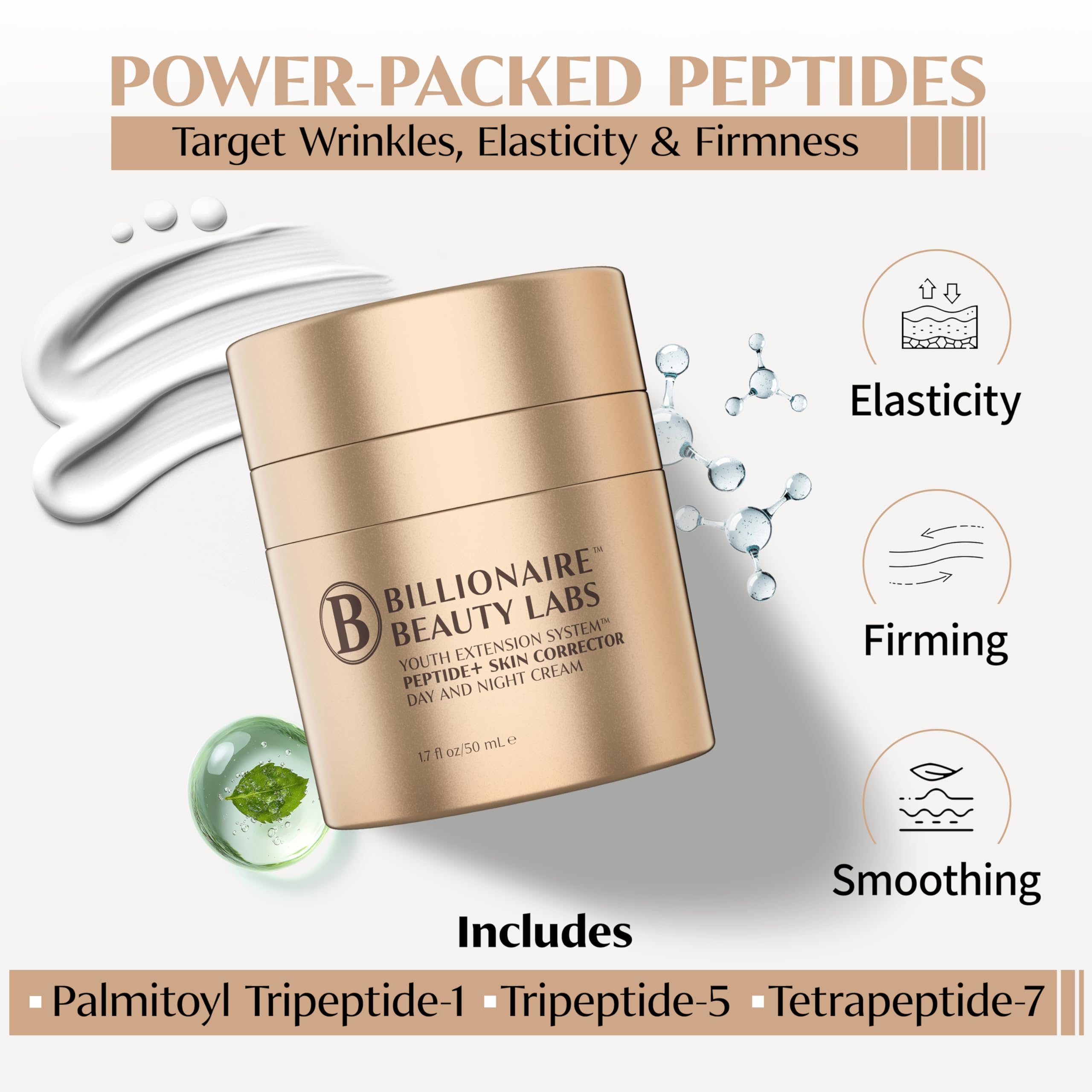 BILLIONAIRE BEAUTY LABS textura-ligera crea absorción rápida sin grasa
