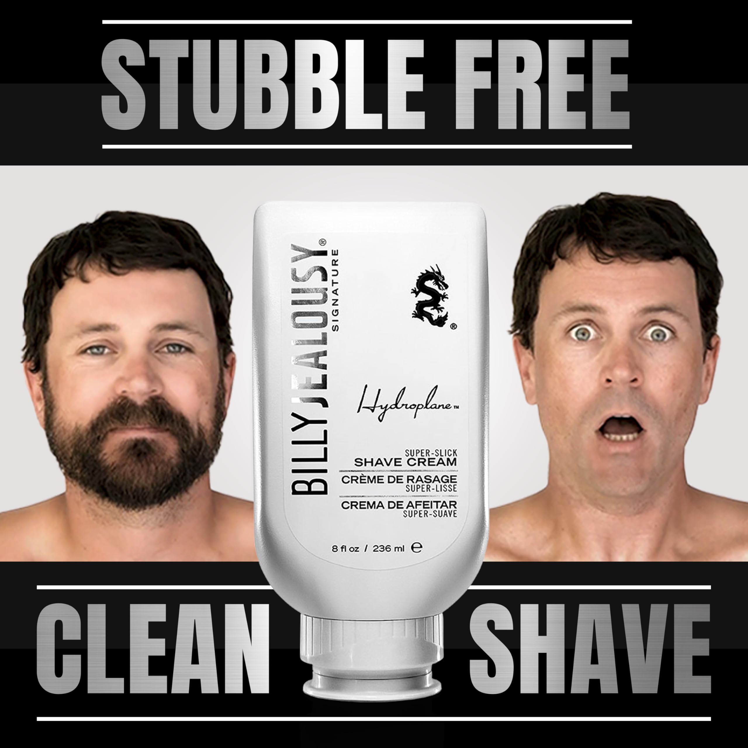Uso multifuncional para rostro, cuerpo o cabeza con Billy Jealousy.