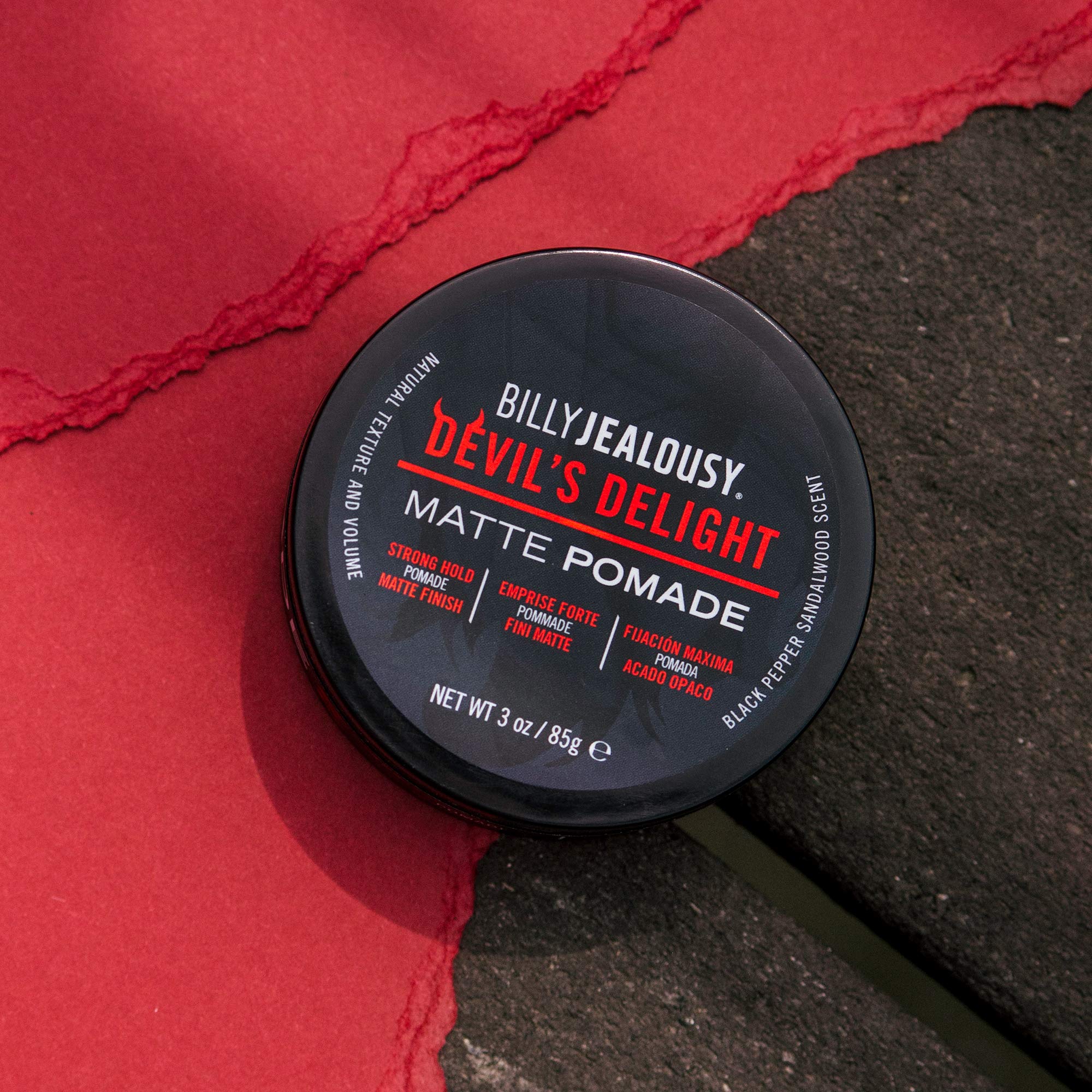 Acabado mate natural de Billy Jealousy Devil's Delight.