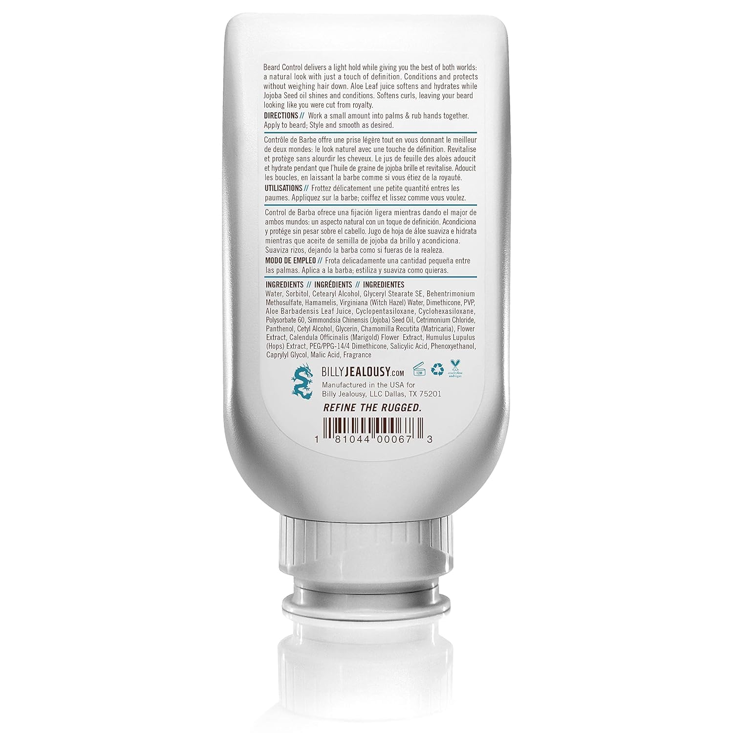 Billy Jealousy Original Beard Control – aloe vera para hidratar sin grasa