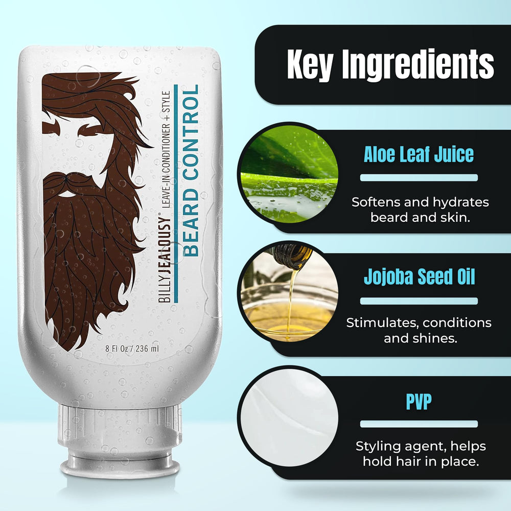 Billy Jealousy Original Beard Control – etiqueta con aloe y jojoba para hidratación