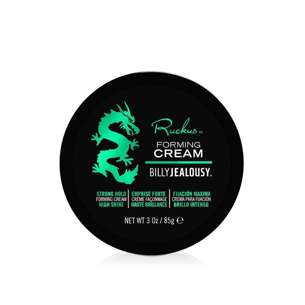 Ruckus Billy Jealousy crema formadora en bote para fijación flexible y natural.